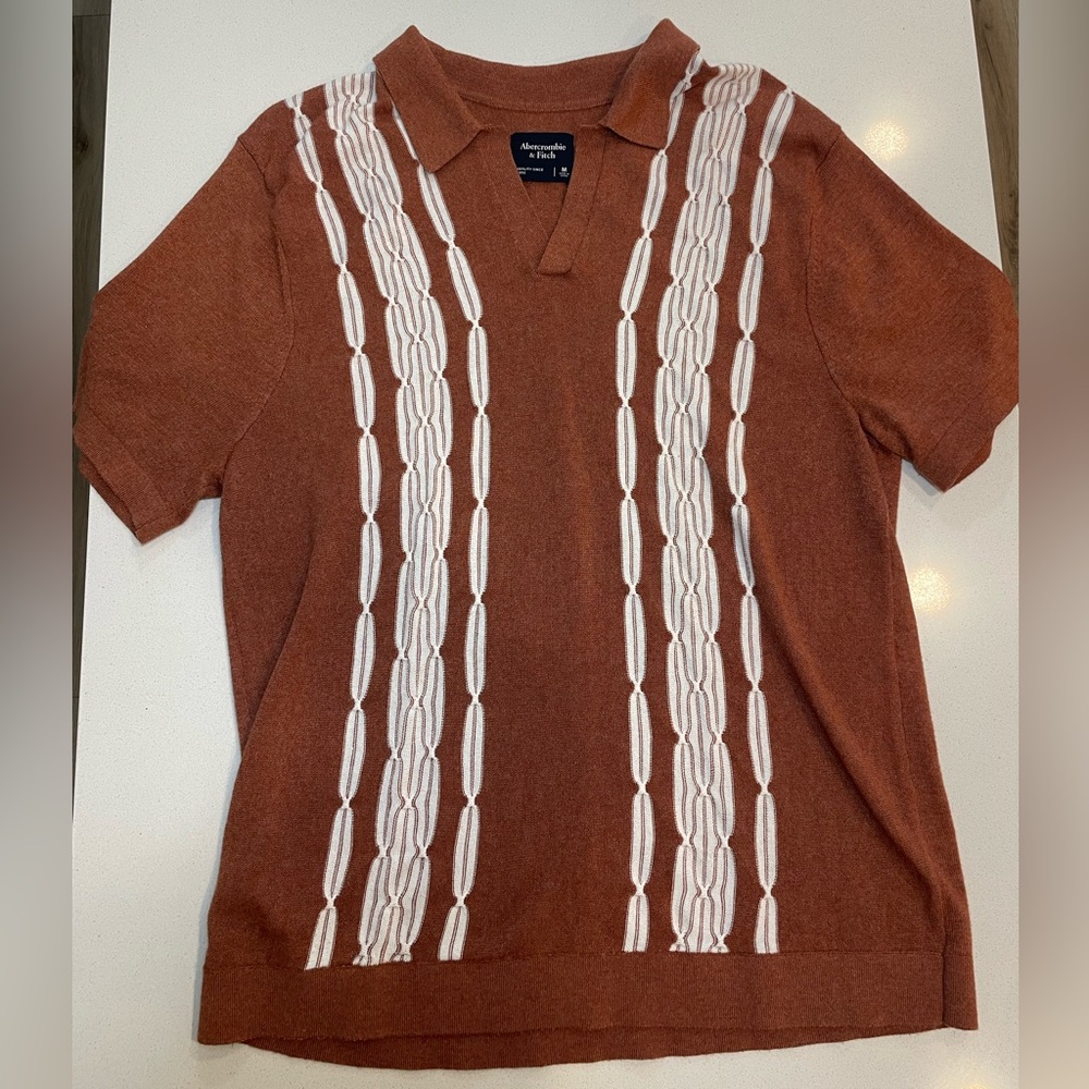 Abercrombie & Fitch Sweater Polo Size M Like Brand New